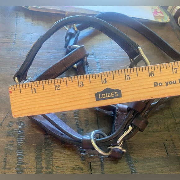 Vintage horse show halter (leather with sterling silver accents). Weanling size - Picture 9 of 12